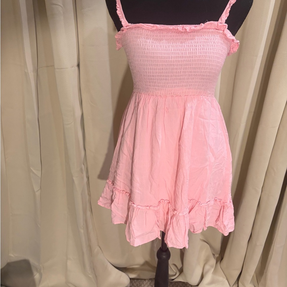 SHEIN Light Pink Satin Dress